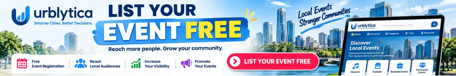 Urblytica - Free Event Listing